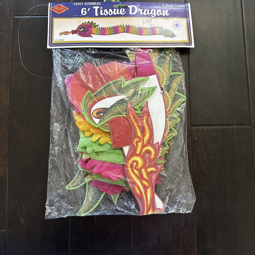 Beistle 1987 6' Tissue Dragon‎  No.55852